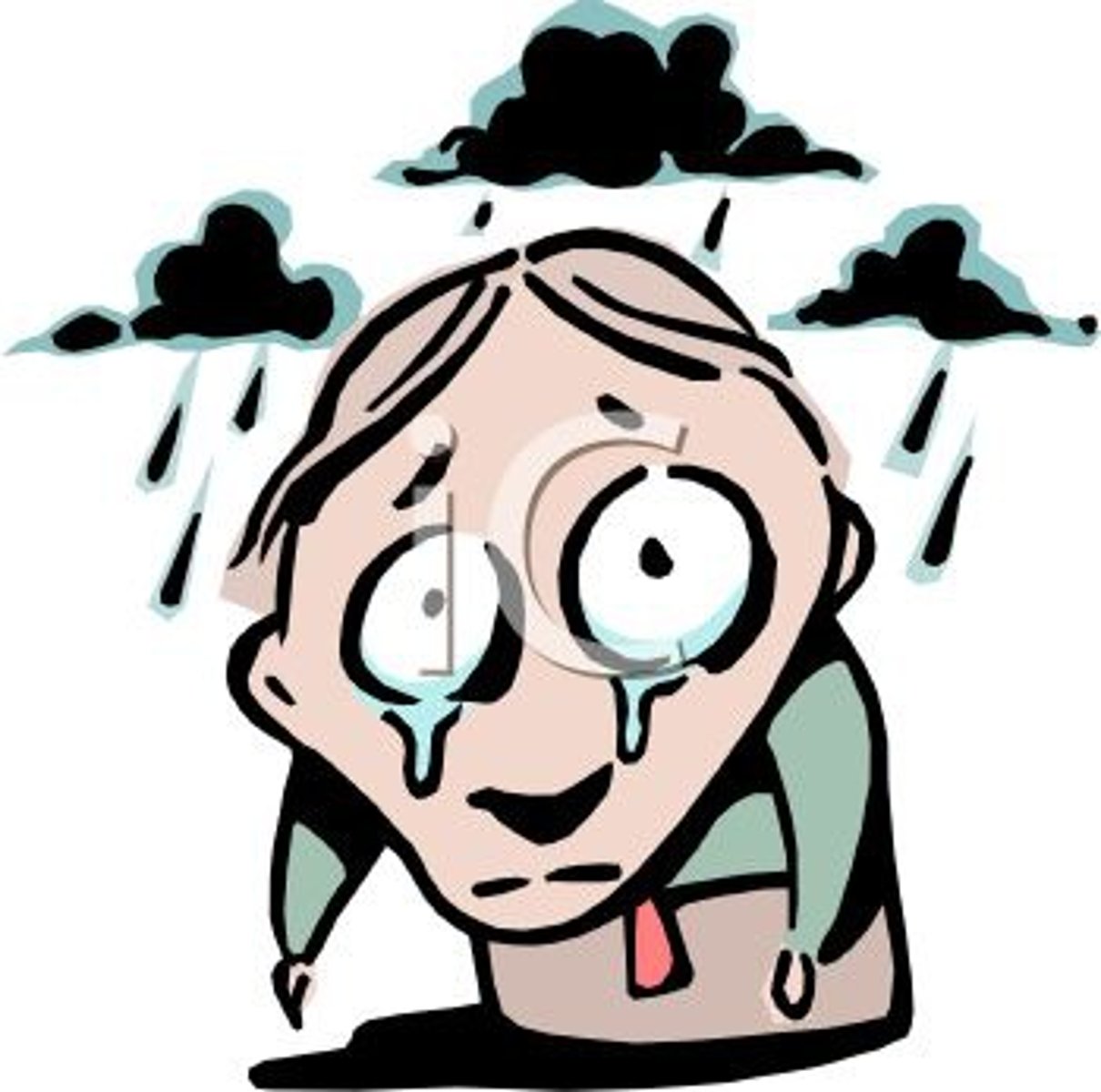 <p>adj. looking or sounding sad and dismal</p>