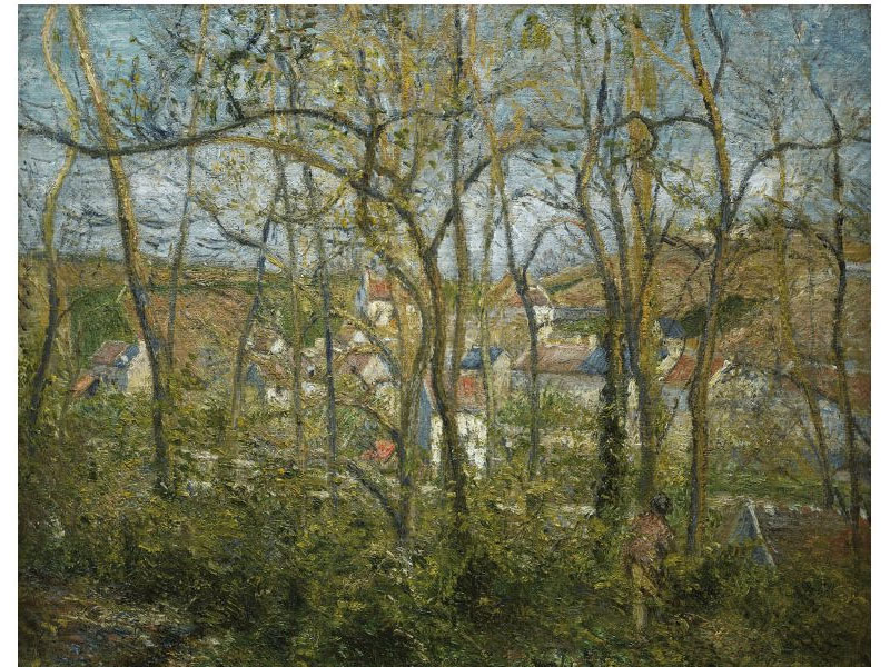 <p><em>Wooded Landscape at L’Hermitage, Pontise</em></p>