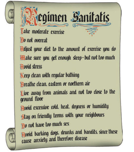 <p>A document outlining how to lead the most healthy life.</p>