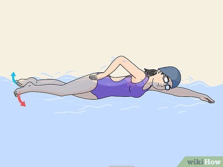 <p>This stroke is also known as the front crawl, and it is the fastest and most efficient of the swimming strokes used in competition.</p>