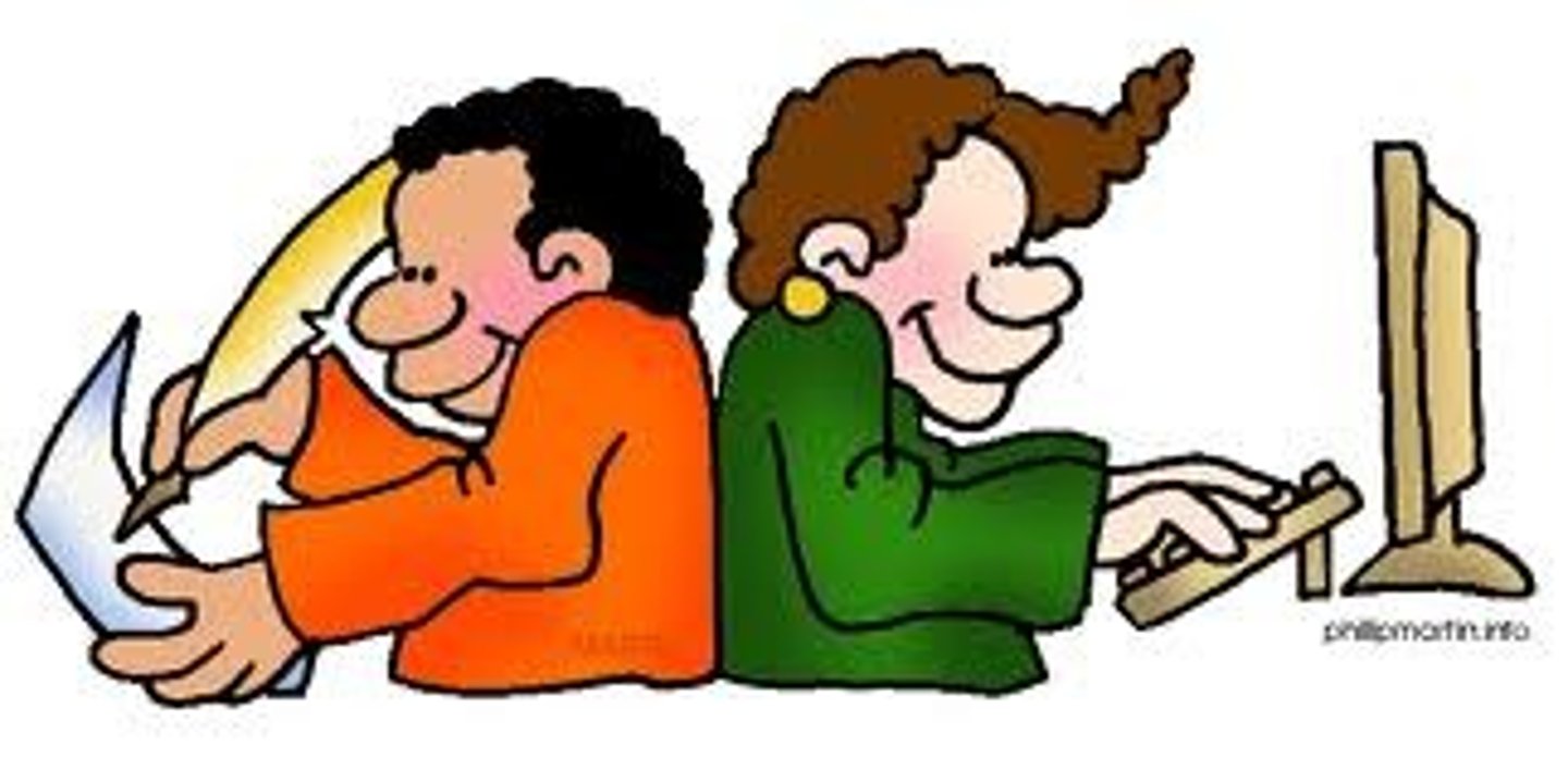 <p>ustedes escriben</p>