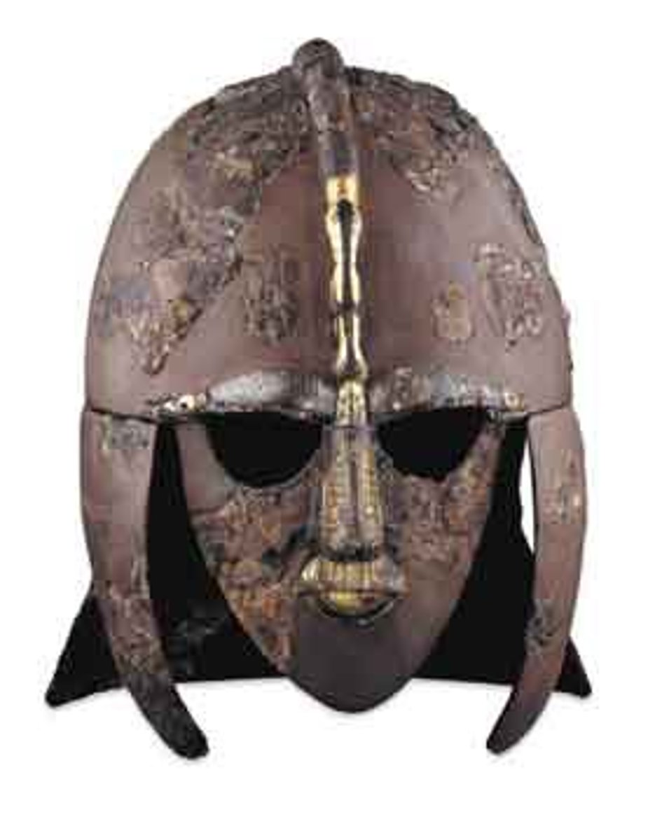 <p>- reconstructed from 500 fragments</p><p>- comprised of an iron cap, neck guard, cheek pieces, and face mask</p><p>- was embossed with decorative animal panels called Style II</p>