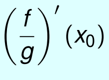 (f/g)'(x) =