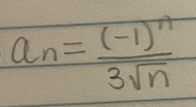 <p>Determine if the sequence is convergent or divergent</p>