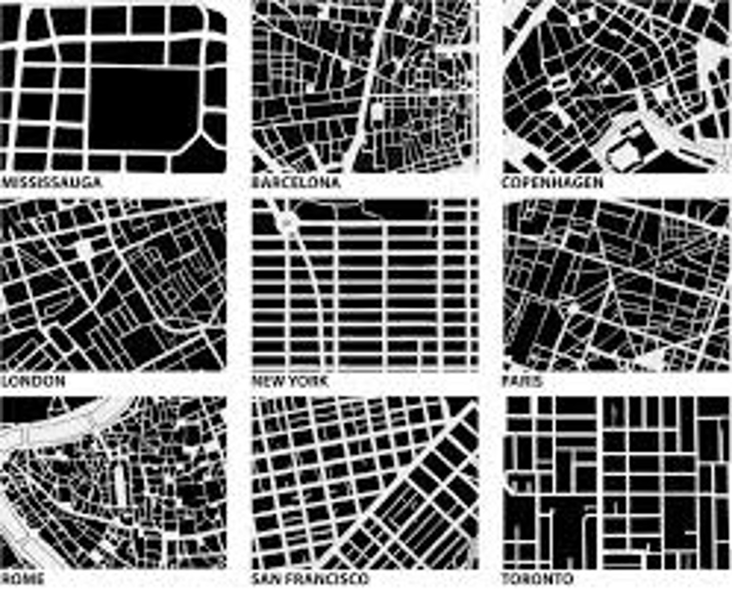 <p>The study of urban layouts; where specific buildings are located, the pattern of streets, how land is used, and how the urban area has changed over time.</p>