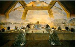 <p>Salvador Dali “The sacrament of The Lat supper (The art movement is) </p>