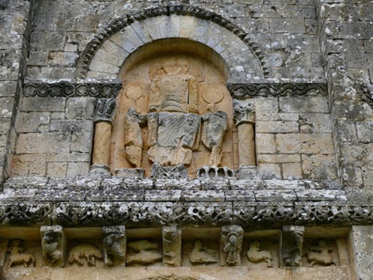 <p>sculpture consisting of shapes carved on a surface so as to stand out from the surrounding background</p>