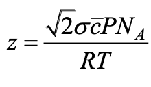 <p>what do the different terms mean in collision frequency equation?</p>