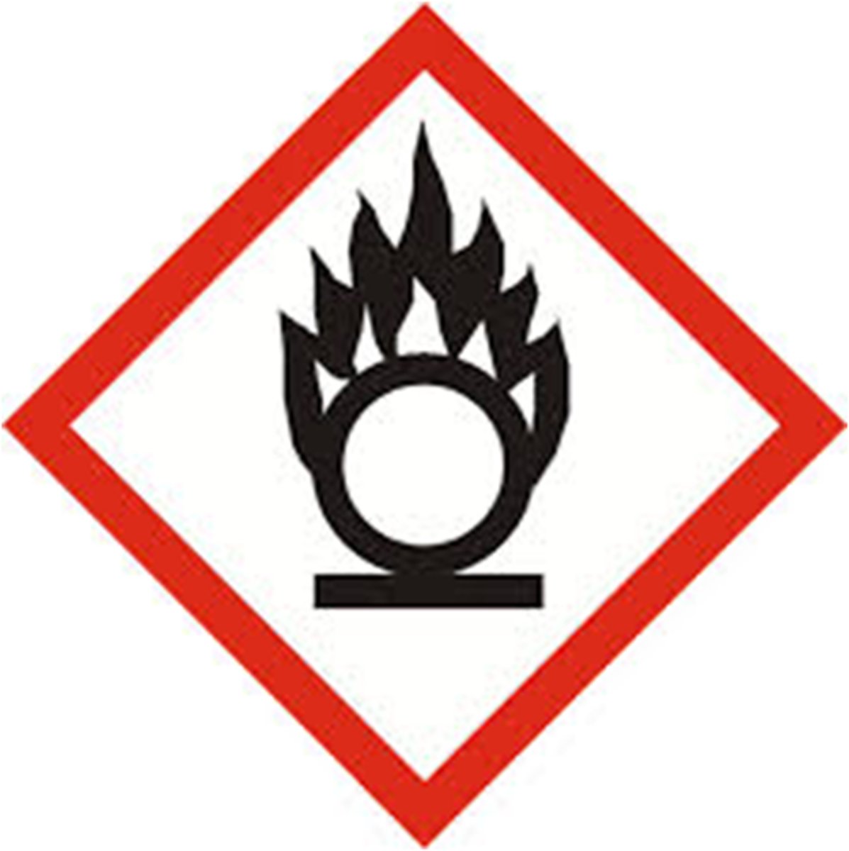 <p>Provides oxygen to make other substances burn more fiercely</p>