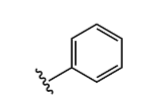 <p>Six carbon ring with three double bonds</p>