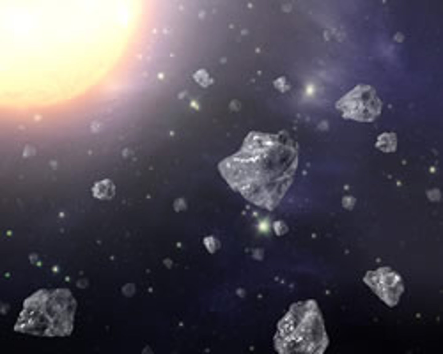 <p>A chunk of rock or dust in space</p>