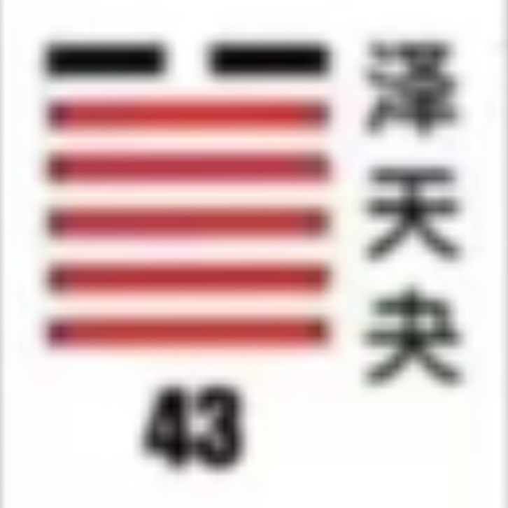 <p><strong>泽天夬(夬卦)</strong></p>