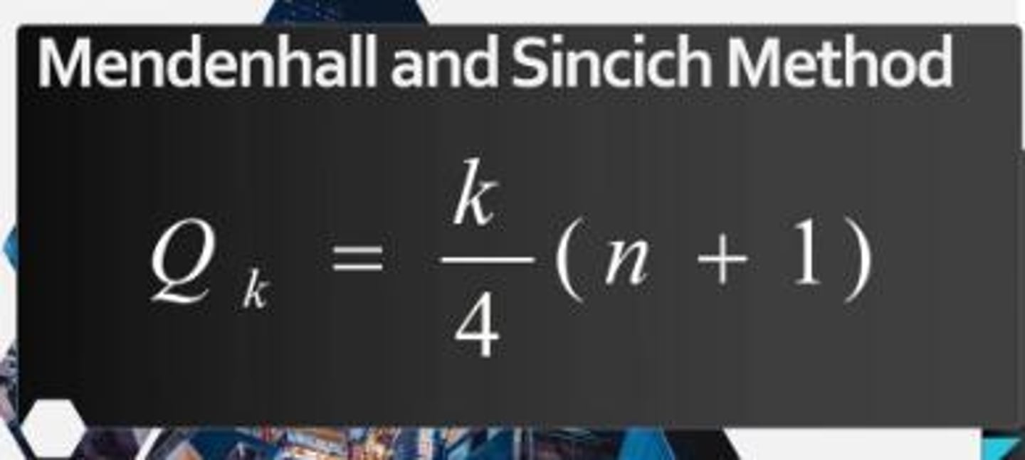 <p>3 score points that divide the data into 4 equal parts.</p>