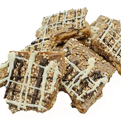 <p>Brown sugar toffee mixed with almonds, pecans and walnuts</p>