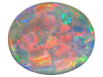 <p>What causes the interesting play-of-color in opal?</p>