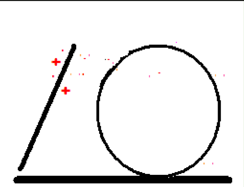 <p>Charges run to ‘ground’</p>