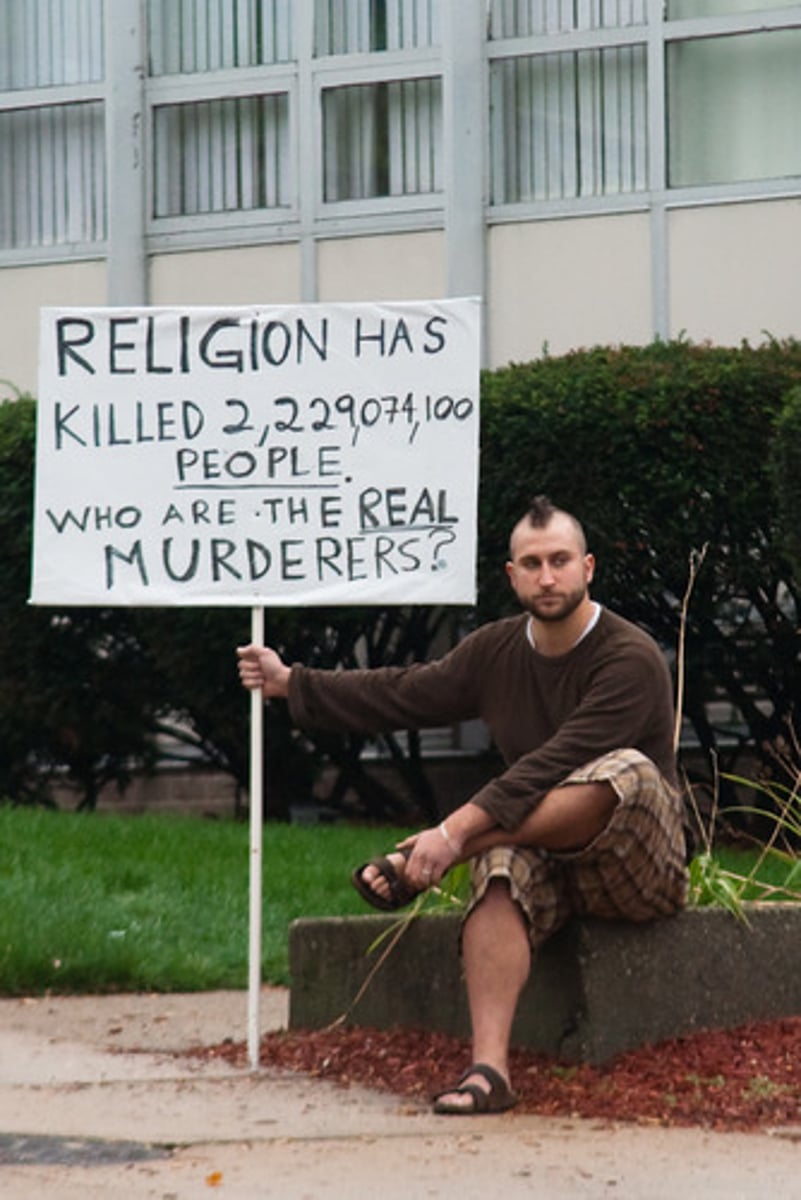 <p>The view of all religion as a bad thing that must be actively fought against</p>