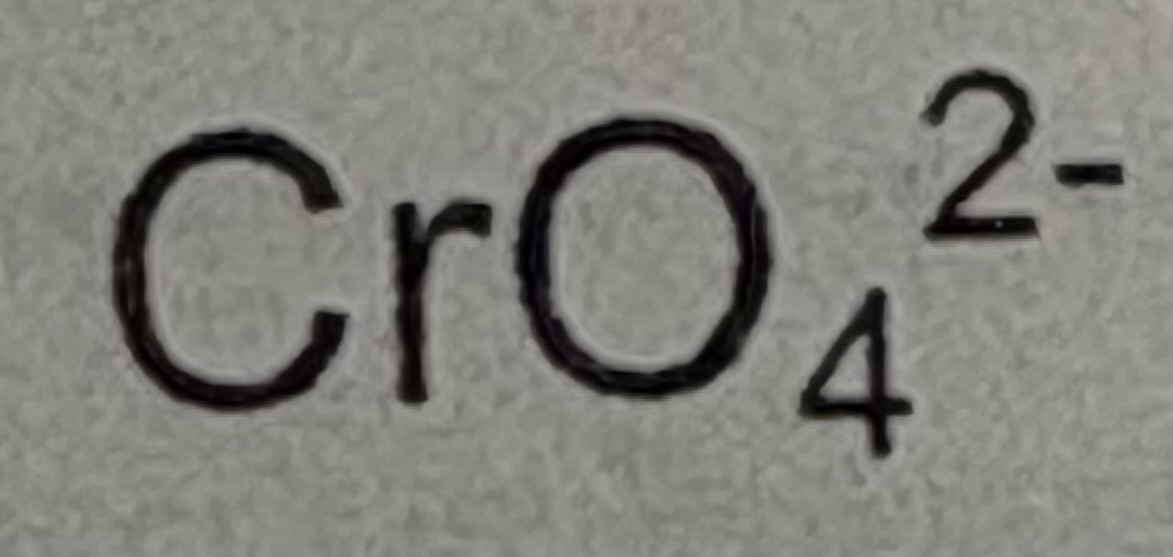 <p>CrO4 2-</p>