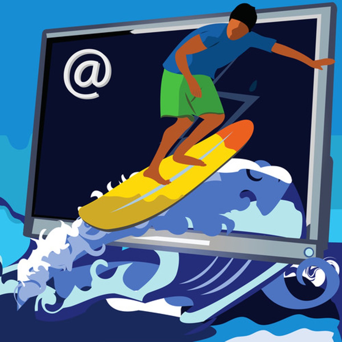 <p>to surf the Internet</p>
