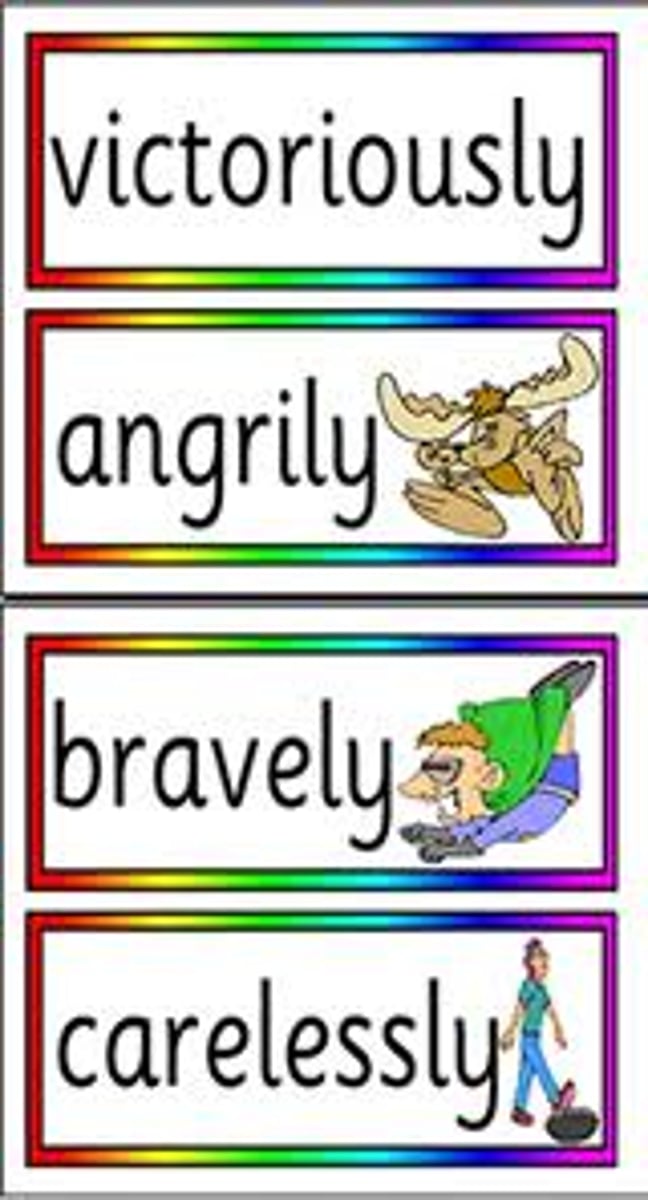 <p>the word class that qualifies verbs or clauses</p><p>n.副词 a.副词的</p>