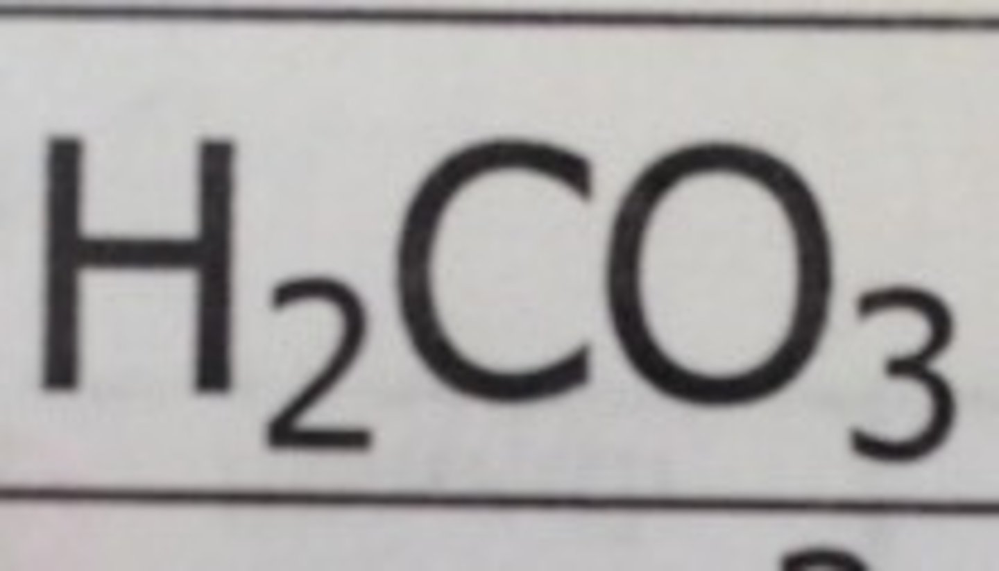 <p>H2CO3</p>
