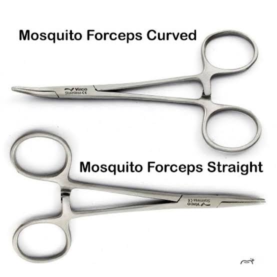<p>__ are the shortest hemostatic forceps; used for minor surgery, pediatrics, and superficial layers.</p>