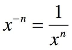 <p>take the reciprocal of the base and then make the exponent positive</p>