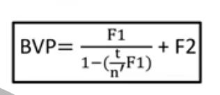 <p>F1= surface power of the front surface of the lens D </p><p>F2= surface power of the back surface of the lens D </p><p>t= centre thickness of the lens in meters </p><p>n’= refractive index of lens material </p><p>formula is reducing the front surface by placing F1 in the same plane as F2 , which turns it into the thin lens equation </p>
