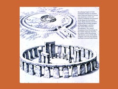 A monument of megaliths arranged in a circle also called a henge