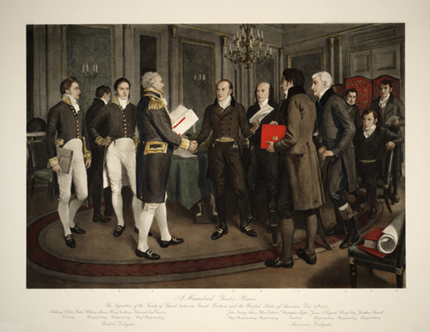 <p>A formal agreement between two or more sovereign states</p>