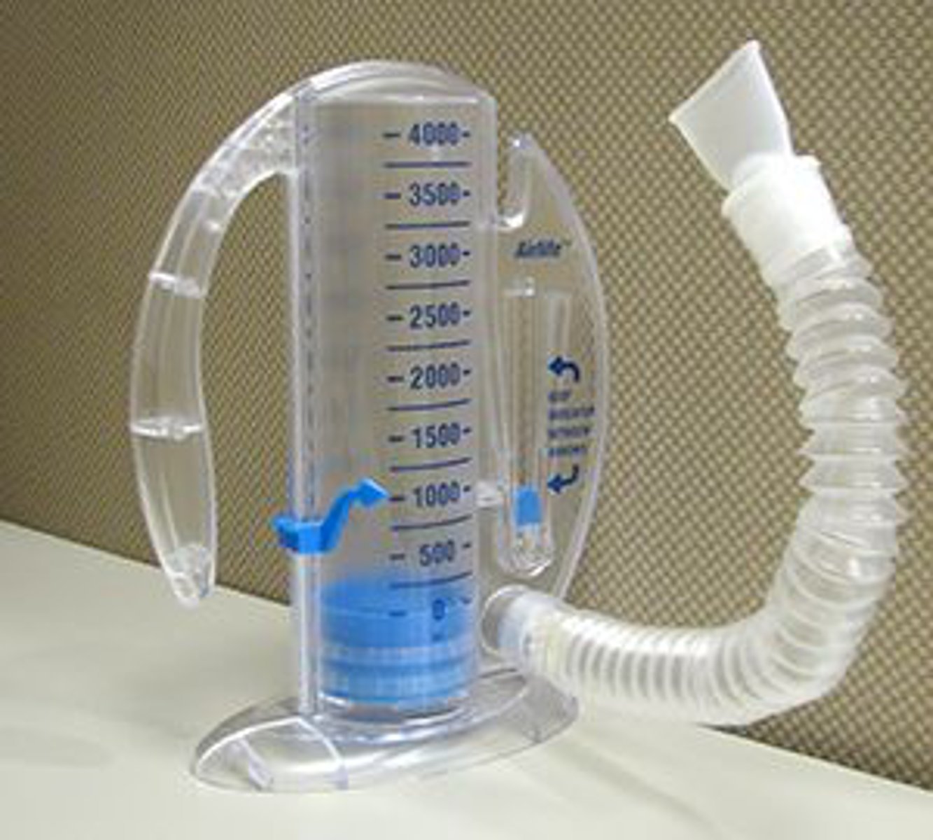 <p>Which of the following is the MOST appropriate rationale for the use of the mechanical device pictured in the graphic?</p><p>1. To prevent the occurrence of alveolar collapse and atelectasis in postoperative patients</p><p>2. To strengthen weak expiratory muscles among patients with neuromuscular disorders</p><p>3. To decrease fatigue of inspiratory and expiratory muscles of patients who are bedridden</p><p>4. To facilitate the use of accessory muscles of respiration of patients who have respiratory distress</p>