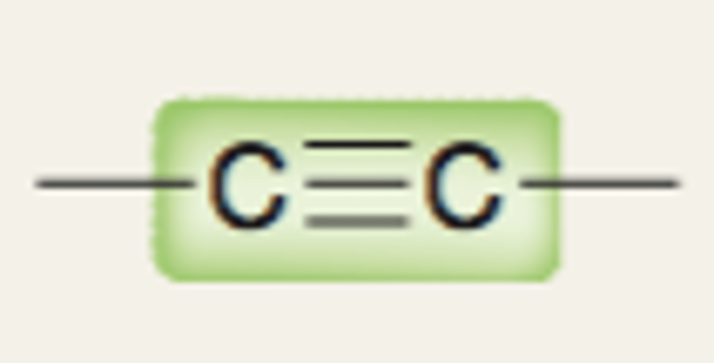 <p>C-C triple bond</p>