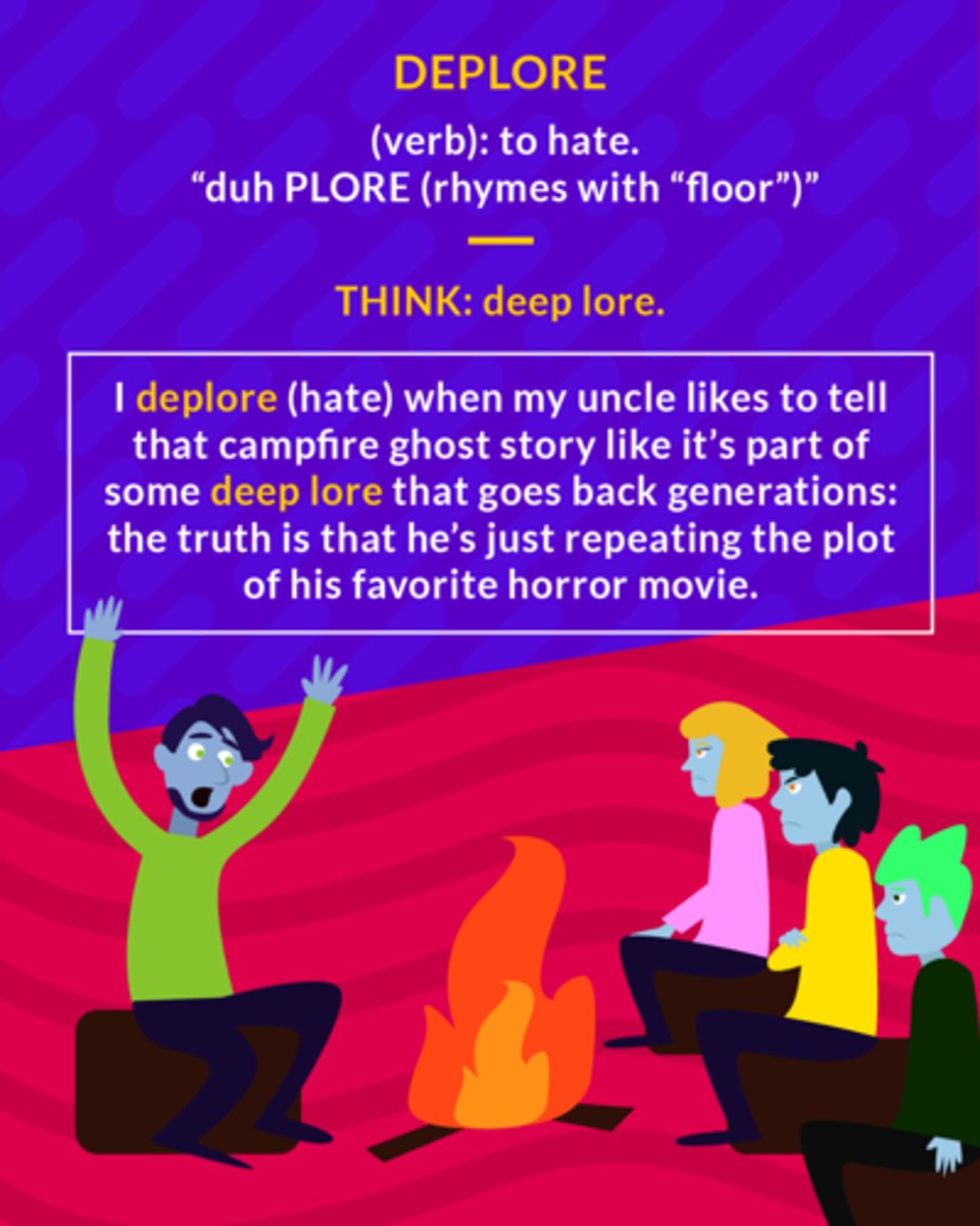 <p>(v.) to feel or express regret or disapproval</p>