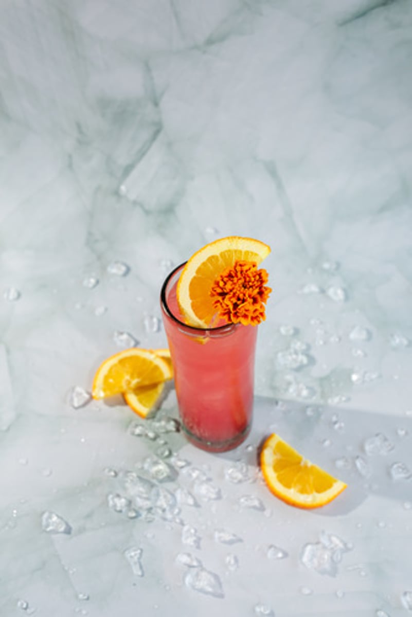 <p>Agua Jamaica Collins - NEW!</p><p>- Frio River vodka</p><p>- Cointreau</p><p>- House-made coconut water spiced hibiscus syrup</p><p>- Fresh lime juice</p><p>- Fresh orange juice</p><p>- Topo Chico</p><p>Garnish: Orange slice, marigold flower</p><p>Flavor profile: Light and fruity</p><p>Selling description: A spirit-forward Agua Jamaica with intense hibiscus and fresh citrus.</p>