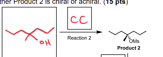 <p>conversion of OH to OTs or OMs</p>