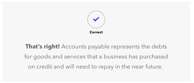 <p>Initial transaction via credit</p><p>Bills paid in the near future</p>