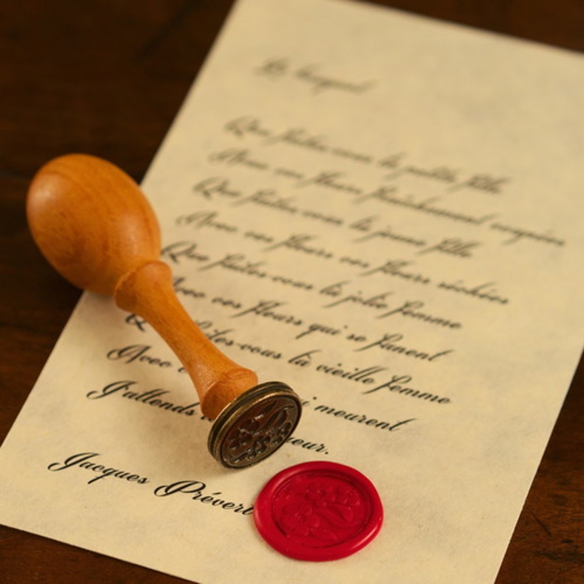<p>to seal an envelope with wax</p>