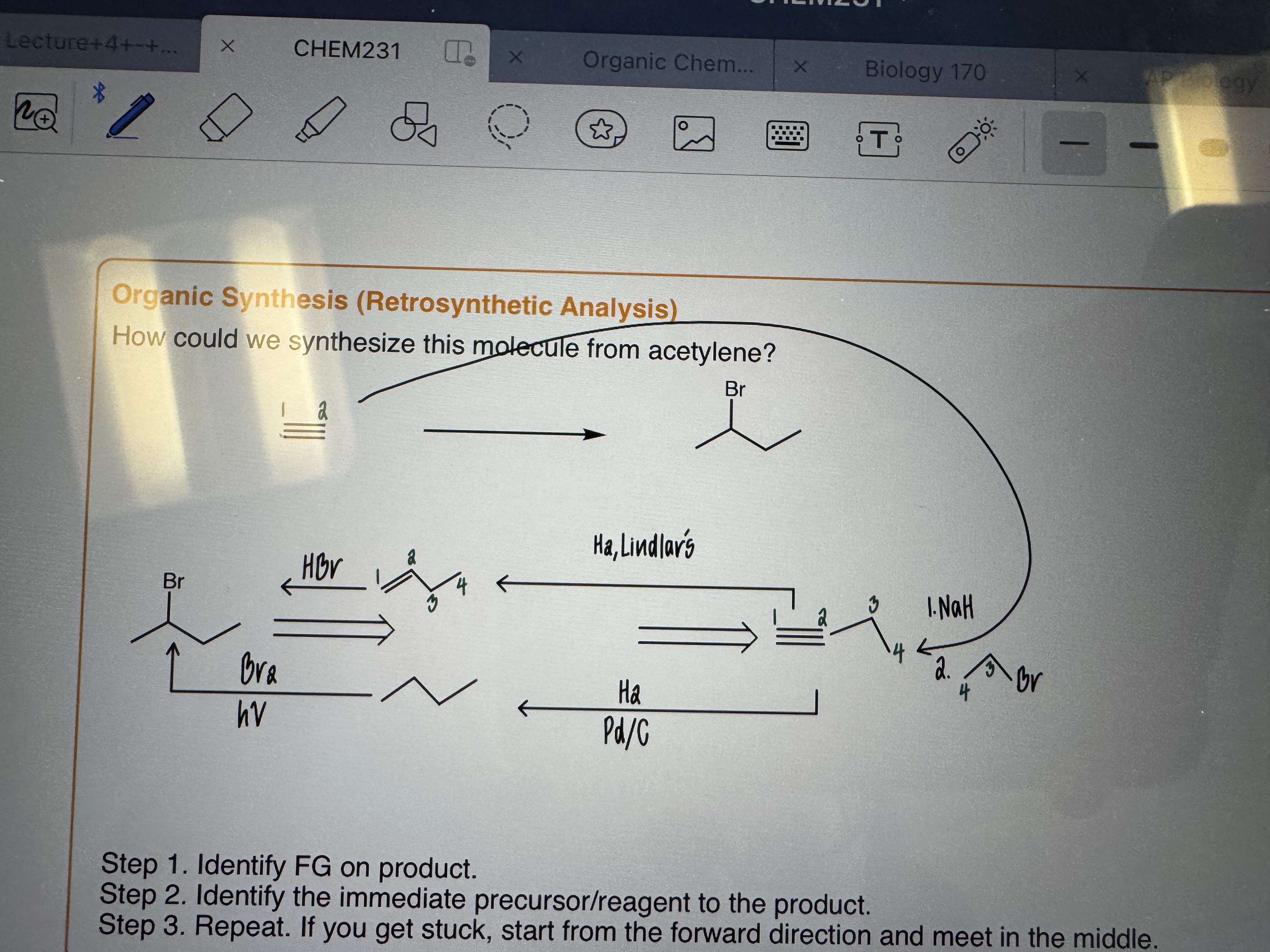 <p>Organic Synthesis (Retrosynthetic Analysis)</p>