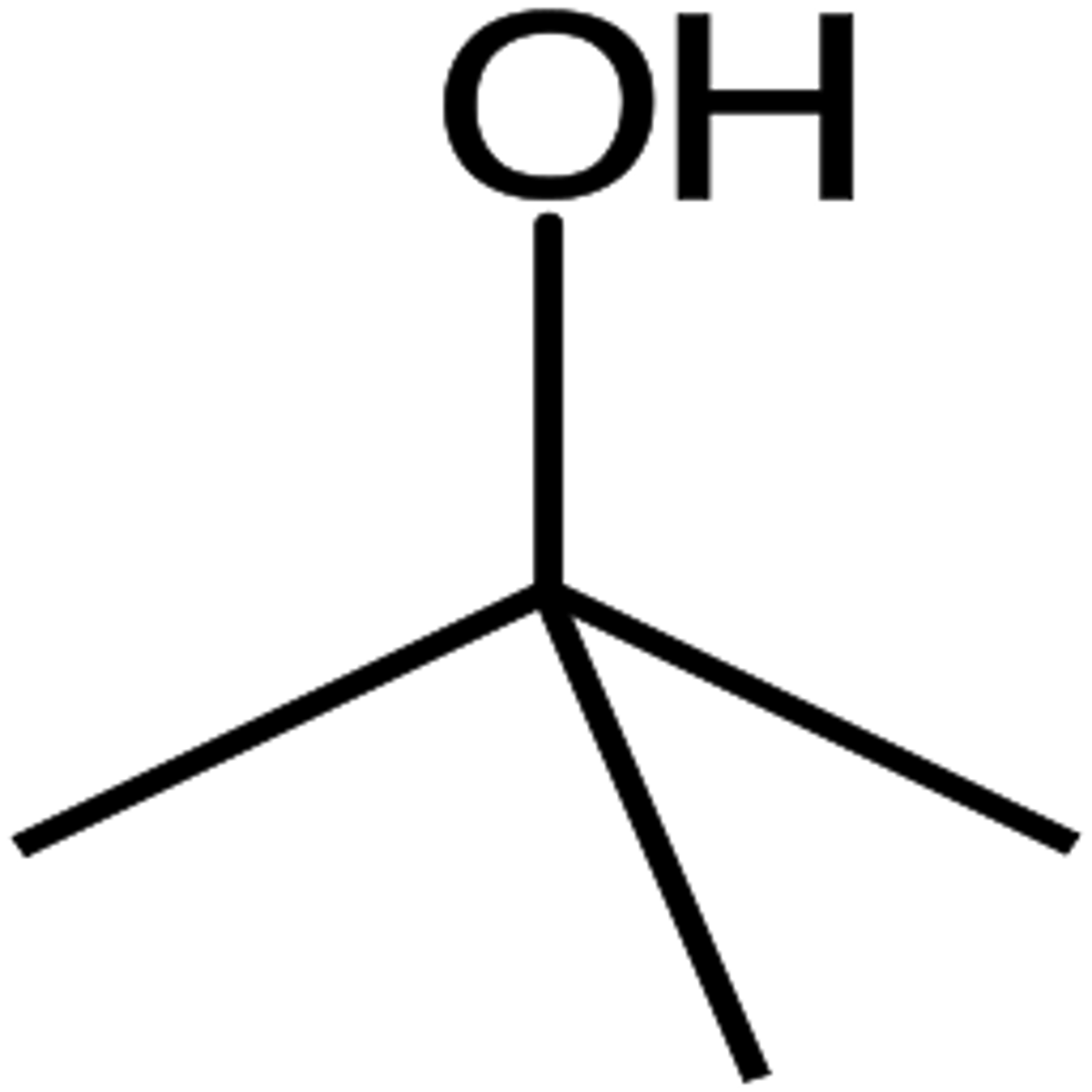 <p>tert-Butyl alcohol ((CH<sub>3</sub>)<sub>3</sub>COH)</p>