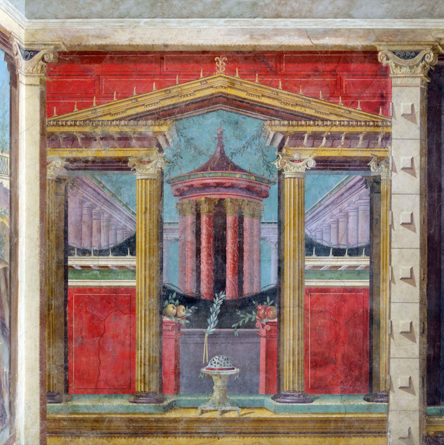 <p><strong><span>Painting of Architectural Vistas from Boscoreale, Italy</span></strong></p>
