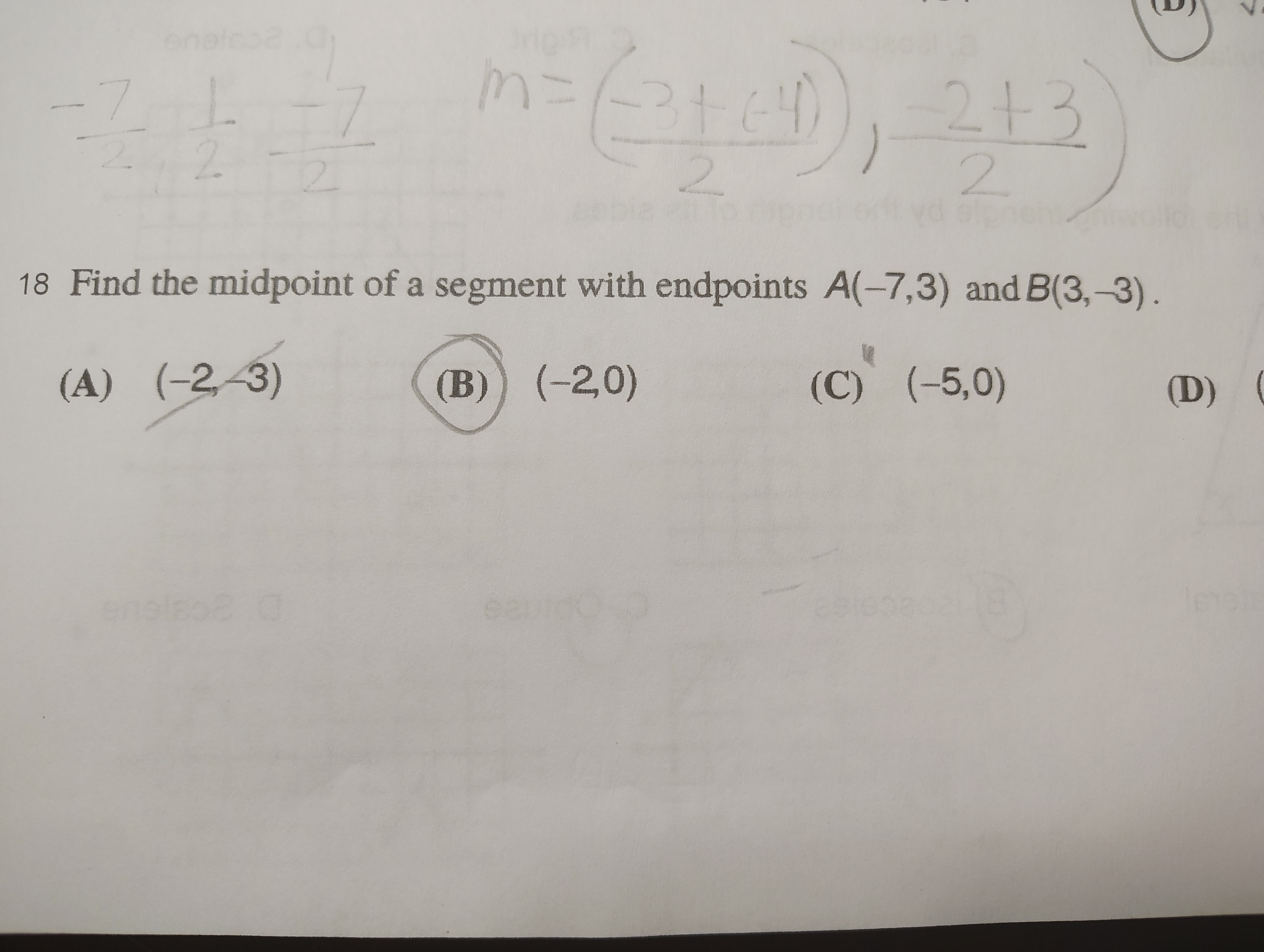 <p>(-2,0)</p>
