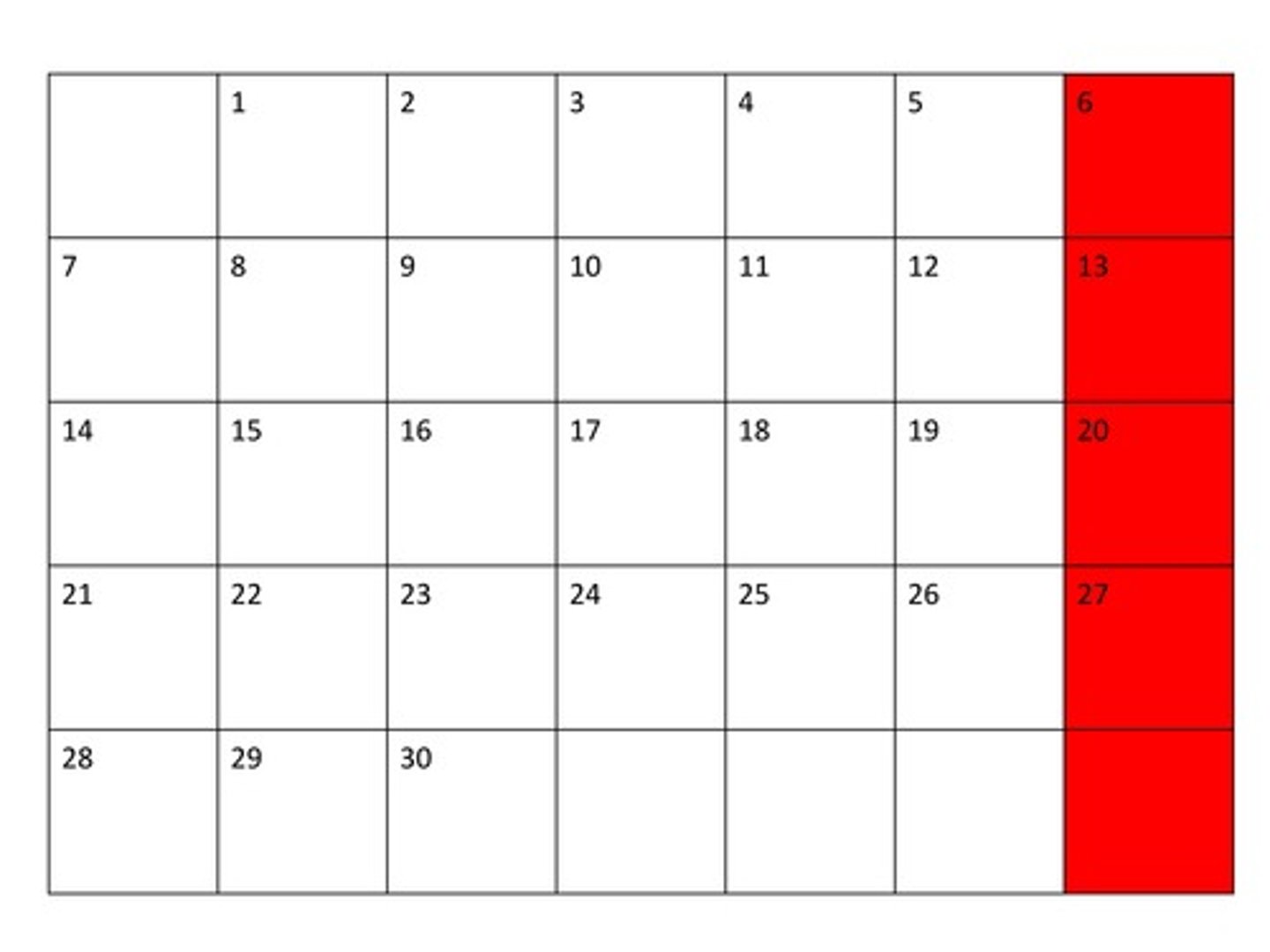 <p>Saturday</p>