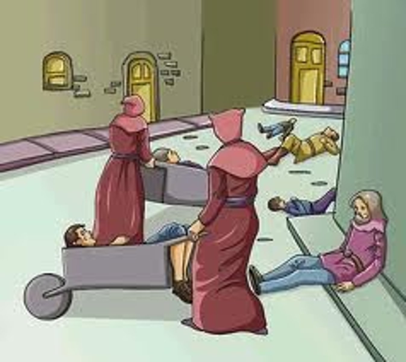 <p>one of the plagues historians believed caused the Black Death</p>