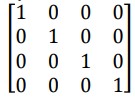<p>identity matrix</p>
