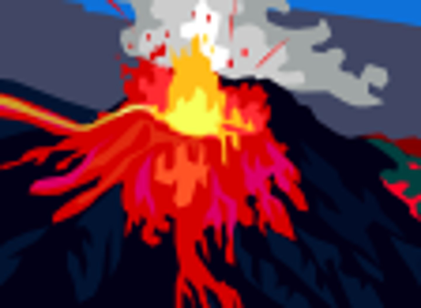 <p>volcanic eruption</p>