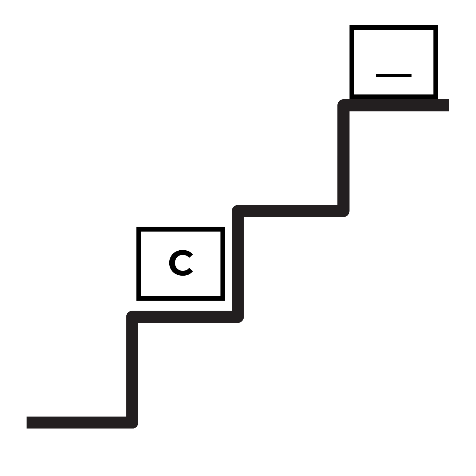 <p>Based on the musical alphabet, what note would be in the blank box?</p>