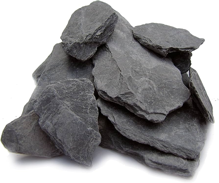 <p><span style="font-family: sans-serif">Metamorphic rock: slate</span></p><p><strong>Slate is a very fine-grained foliated metamorphic rock primarily made of quartz and platy clay minerals like illite and chlorite. Accessory minerals like hematite and pyrite are common. Slate forms from regional metamorphism of mudstones and displays characteristic slaty cleavage, easily splitting into thin slabs.</strong></p><p><strong>Slate is very fine-grained, made of minuscule mineral crystals invisible to the naked eye. It displays slaty cleavage and breaks easily along flat surfaces. It is usually light to dark gray but comes in many colors including green, reddish, and purple. Larger crystals of minerals like pyrite may be present.</strong></p><p><br><br></p>