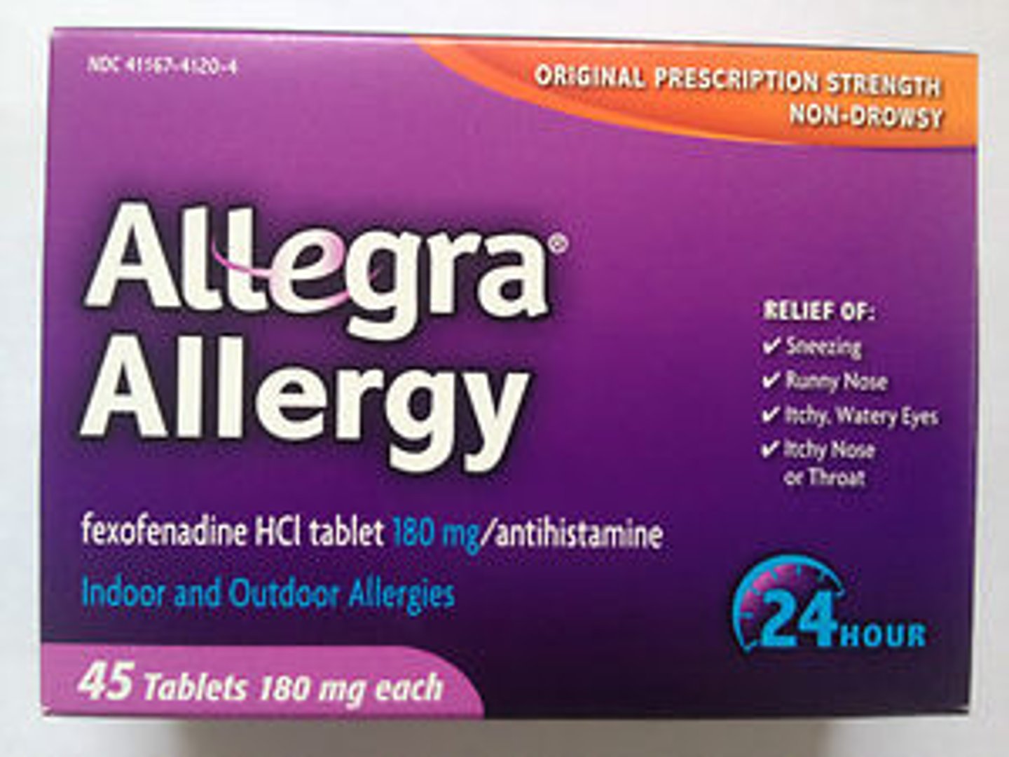 <p>- brompheniramine (Dimetapp)</p><p>- cetirizine (Zyrtec)</p><p>- chlorpheniramine (Theraflu)</p><p>- diphenhydramine (Benadryl)</p><p>- fexofenadine (Allegra)</p><p>- guaigensin (Robitussin)</p><p>- loratadine (Claritin)</p><p>- pseudoephedrine (Sudafed)</p>