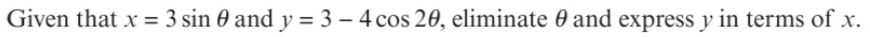 <p>Using the double-angle formulae in expressions:</p>