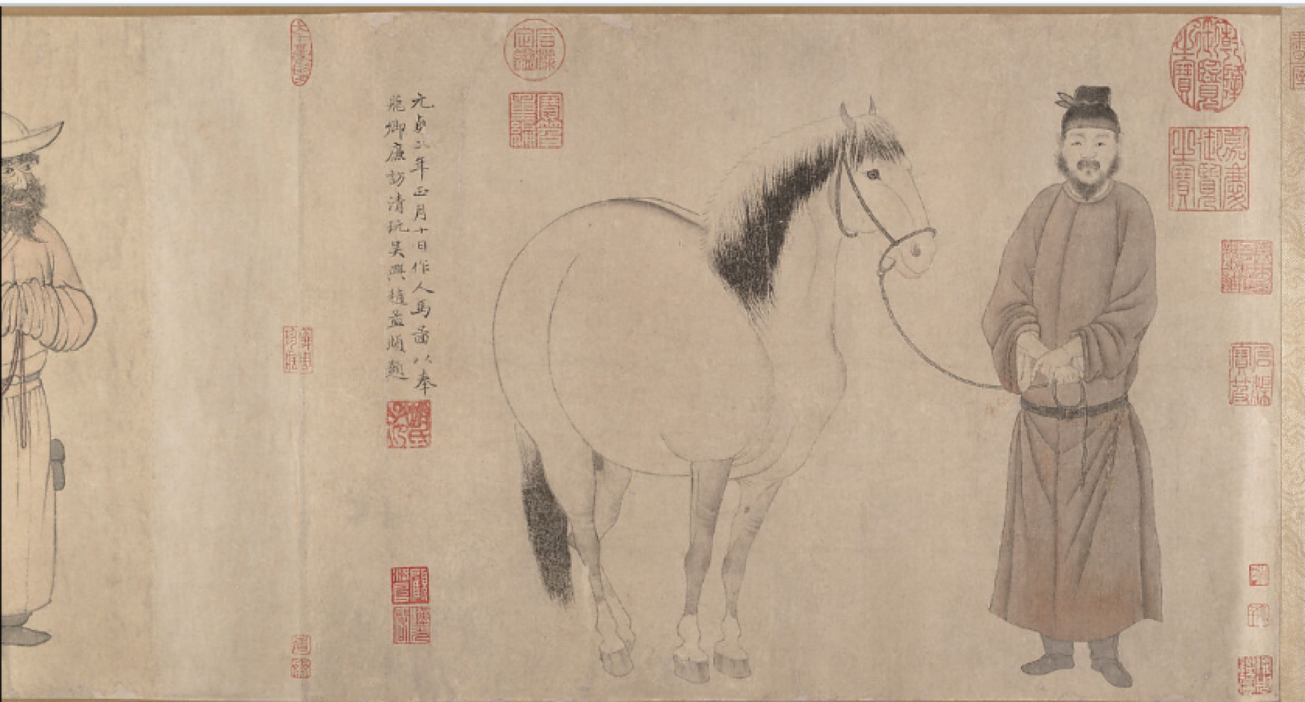 <p>Describe the painting styles of <span style="background-color: transparent;"><em><span>Grooms and Horses </span></em><span>and its significance </span></span></p>